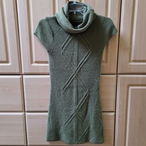 Mandee Sweater Dress Knit Green Size Small